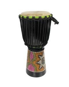 A-Star Painted Djembe - 8 inch