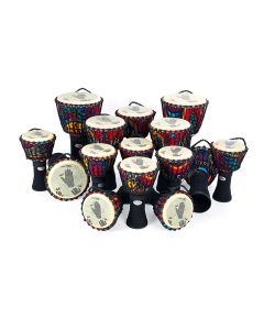 Percussion Plus Slap Djembe Rope Tuned - Mixed Pack of 15